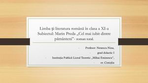 Marin Preda „Cel Mai Iubit Dintre Pământeni Eu Pdf