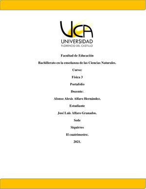 Portafolio De Fisica 3 Jose Luis Alfaro