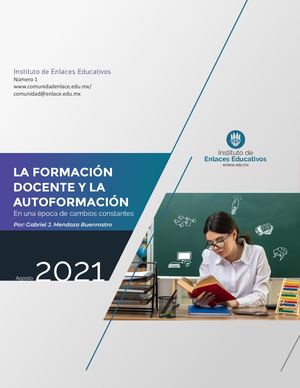 LA FORMACIÓN DOCENTE Y LA AUTOFORMACIÓN EN UNA ÉPOCA DE CAMBIOS CONSTANTES
