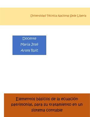 Elementos Básicos De La Ecuación Patrimonial