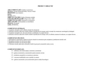 Proiect Sinonime