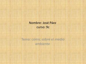 Comic Del Medio Ambiente