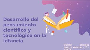 Mural Digital El Pensamiento Científico Y Tecnológico En La Infancia