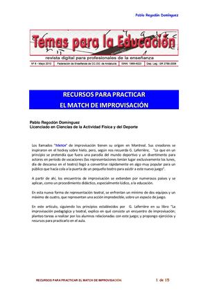 Match De Improvisación