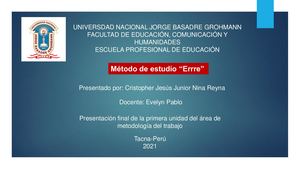 Método De Estudio Errre