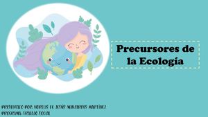 Precursores De La Ecologia