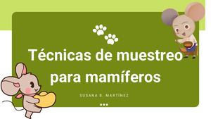 Revista de Tecnicas De Muestreo Mamiferos