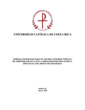 Normas Generales EVA UCAT