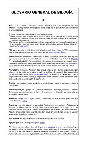 Glosario De Biología