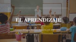 El Aprendizaje