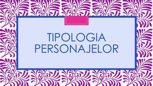 Tipologie Personaje