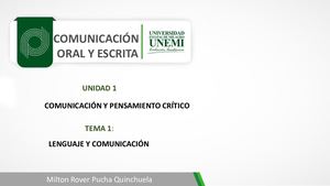 Lenguaje Y Comunicación