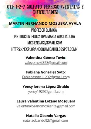 0t F 1 2 7 Sulfato Ferroso (Ventajas Y Dificultades) (1)