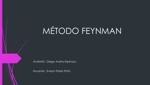 Método Feynman Tarea Completa