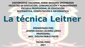 La Técnica Leitner