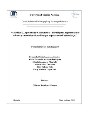 Parte 2.2 - Paradigmas, representantes teóricos y sus teorías educativas que impactan en el aprendizaje