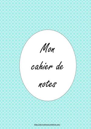 Cahier De Notes