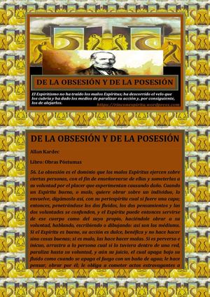 De La Obsesión Y La Posesión Allan Kardec