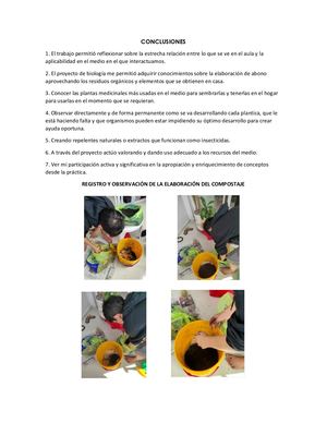 Conclusiones Proyecto Biología