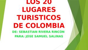 Los 20 Lugares Turisticos De Colombia