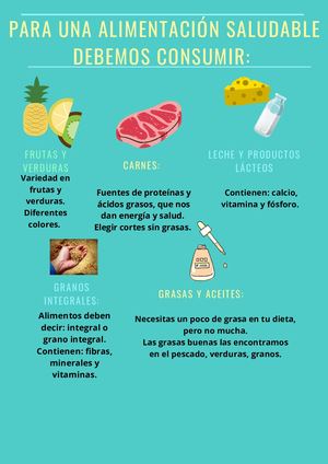 Infografia Alimentacion Saludable