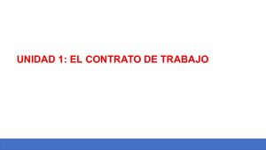 Sesion El Contrato De Trabajo