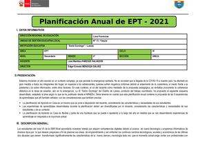 Planificacion Anual De 2° Ept