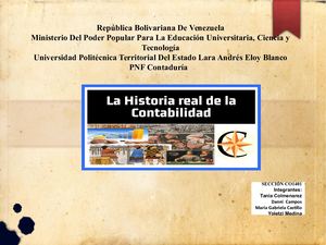 Evolucion Historica De La Contabilidad