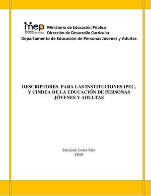 Ii Nivel Descriptores 2018 Espa+¦ol(1)