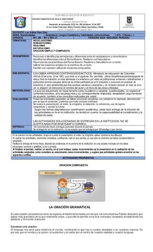 901 Jm Y Jt ORACION COMPUESTA