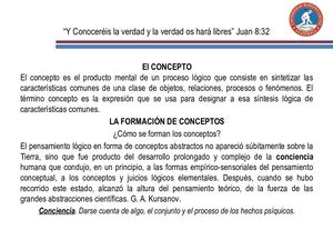 Clase 8 El Concepto