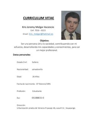 Curriculum Vitae Kris