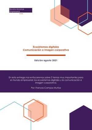 Ecosistema Digital Comunicación E Imagen Corporativa Frances Campos Muñoz