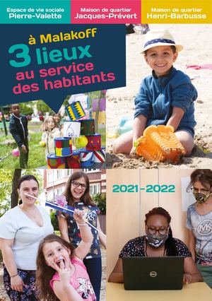 Brochure 2021-2022 des Maisons de quartier de Malakoff