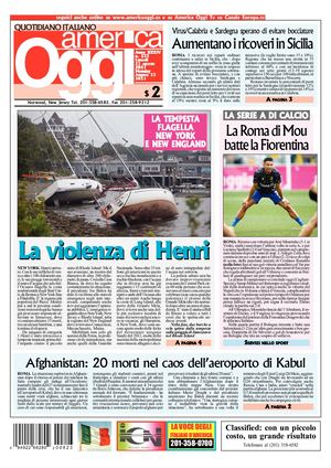 America Oggi 23 Agosto 2021