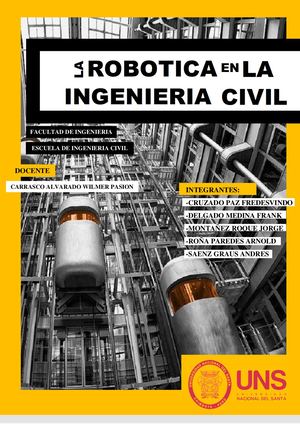 LA ROBOTICA EN LA INGENIERIA CIVIL