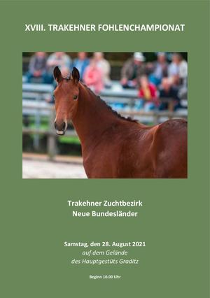Trakehner Fohlenchampionat ZB NBL 2021