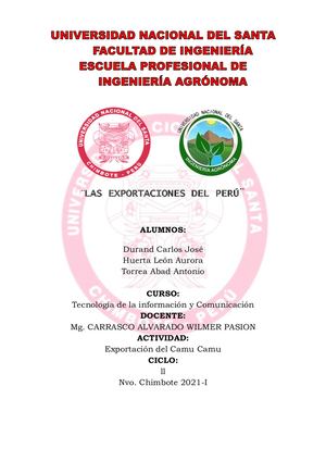 El Cultivo Del Camu Camu