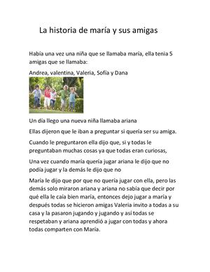 La Historia De María Y Sus Amigas