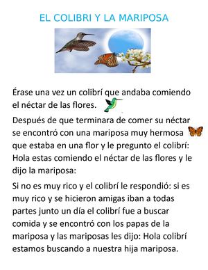 El Colibri Y La Mariposa