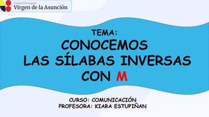 Clase 3 Sílabas Inversas Con M