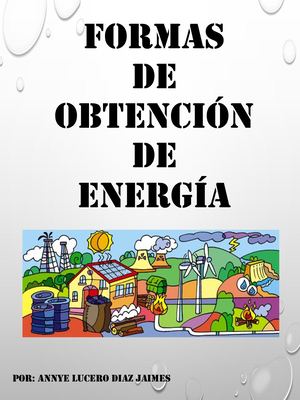 Formas De Obtención De Energía
