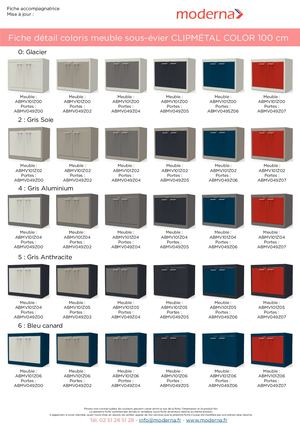 Coloris CLIPMETAL Sous-évier 100