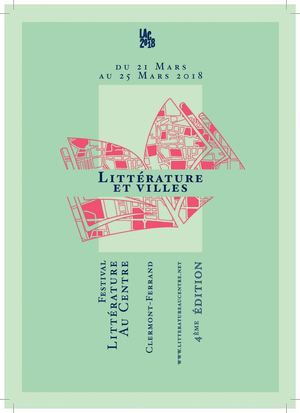 Programme Festival Littérature au Centre 2018