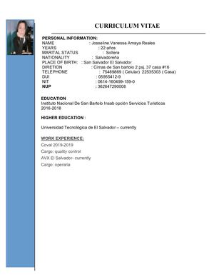 Curriculum Vitae Copia