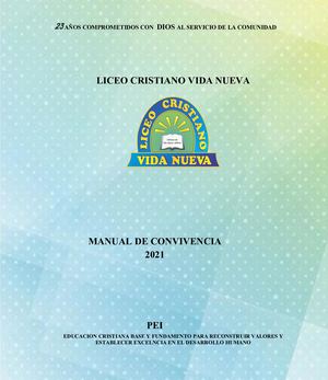 Manual De Convivencia Lcvn 2021