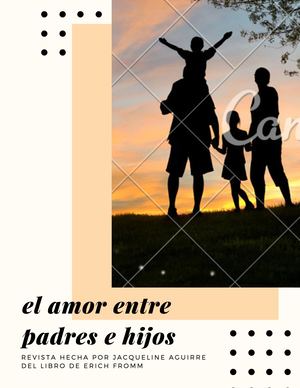 Revista "El amor entre padres e hijos"