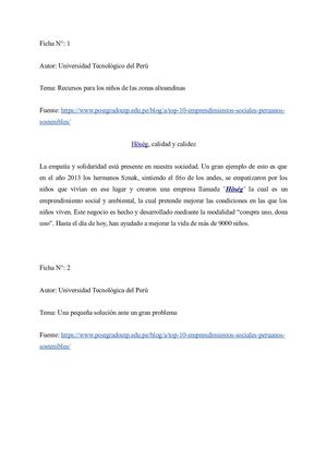 Ficha De Paráfrasis