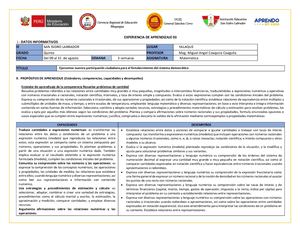 5° Experiencia Aprendizaje 03