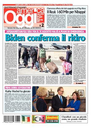 America Oggi 25 Agosto 2021